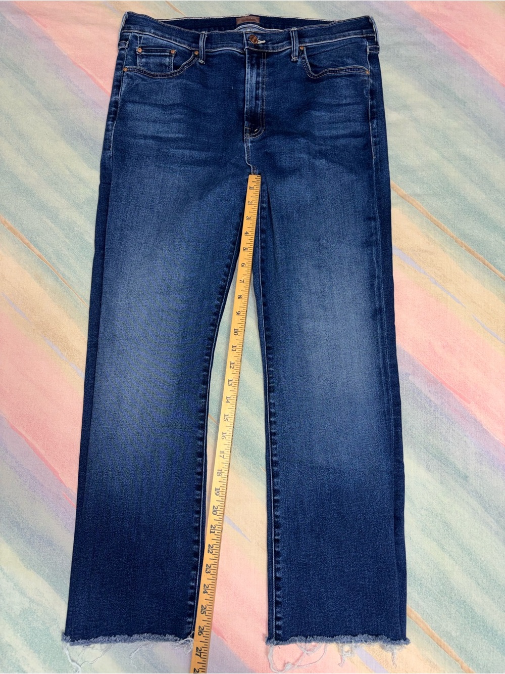 MOTHER The Outsider Ankle Uncharted Waters jeans Womens Size 34 - Picture 7 of 10